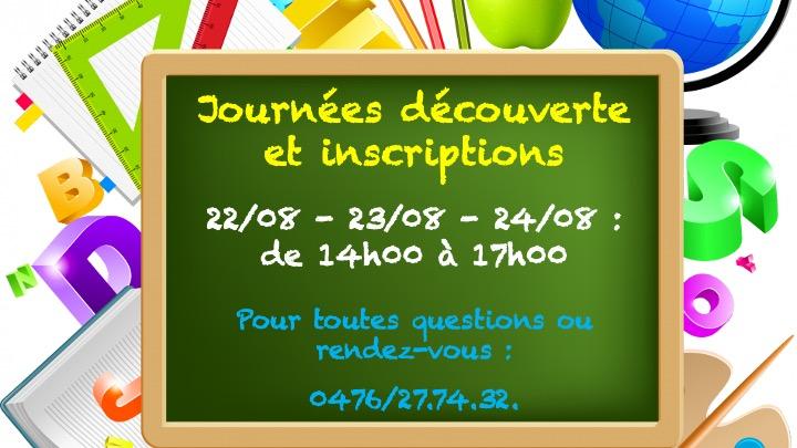 Journe es inscriptions e cole